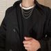 Cold Style Simple Temperament Titanium Steel Trend Hip Hop Personality Necklace Short Thin Chain Men And Women Square Snake Chain Clavicle Necklace_ipsvogv.com