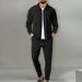 Men's Clothing 2025 New Autumn Style Youth Waffle Zipper Pocket Lapel Slim Cardigan Men's Jacket Suit_ipsvogv.com