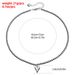 ins Style Trend Fashion Personality Love Pendant Titanium Steel Necklace Geometric Beaded Collarbone Chain_ipsvogv.com