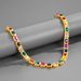 Women’s Jewelry Set Fashion Men's 10mm Colored Zircon Cuban Chain Hiphop Rap Jewelry Personality Hip Hop Style Necklace_ipsvogv.com