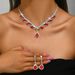 Women’s Jewelry Set Fashion Jewelry Luxury Diamond Necklace Earrings Set Jewelry Set_ipsvogv.com