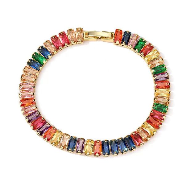 Hot Selling Rectangular Colorful Bracelet, Trendy, Exquisite, Fashionable, High-end Women's Bracelet_ipsvogv.com