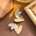 Fashionable Contrasting Color Personality Double Heart Pendant With Simple, Fashionable And High-end Silver Needle_ipsvogv.com