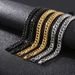 Men's Jewelry Double Woven Denim Chain Series Street Rock Hiphop Jewelry Buckle Multi Color Titanium Steel Bracelet Necklace_ipsvogv.com