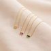 Sterling Silver Twelve Birthstone Cube Clavicle Necklace Female Simple Fashion Lucky Stone Necklace_ipsvogv.com