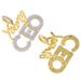 Men's Hip Hop Jewelry YOUNG CEO Pendant Necklace With Cubic Zirconia, Durable Copper Chain For Trendy Streetwear Look (Silver/Gold, 60cm)_ipsvogv.com
