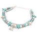 Turquoise Conch Shell Beach Pendant Elephant Starfish Feet Chain_ipsvogv.com