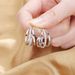Cao Shi's New Fashionable And Advanced C-shaped Ring For Women's Personality Multi Layered Three Thread With Red Mesh_ipsvogv.com