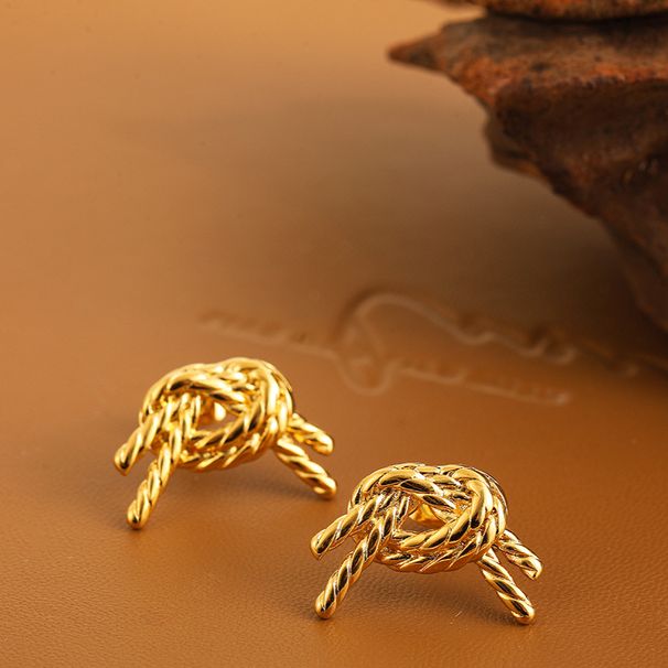 Unisex Jewelry Fashion Hot Selling Gold Plated Stainless Steel Personality Temperament Titanium Steel Unisex Exaggerated Earrings_ipsvogv.com