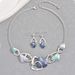 Women’s Jewelry Set Fashion Hot Selling New Round Oil Drop Necklace Earrings Set High Grade Earrings Irregular Design Clavicle Chain_ipsvogv.com