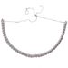 Women's Jewelry 8mm Cuban Chain Necklace Zircon Adjustable Pendant Hip Hop Choker_ipsvogv.com