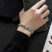 Titanium Steel Bracelet Men's Jewelry Cuban Light Luxury Ins Niche Design Couple's Student Trendy Brand Bangle_ipsvogv.com