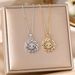Titanium Steel Collarbone Chain, Colored Zircon Eye Pendant, Devil Necklace Accessory_ipsvogv.com