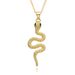 2025 Year Of The Snake Jewelry 14 Curved Snake Micro Inlaid Pendant Necklace Women Chocker Necklace Copper Gold Plated Jewelry_ipsvogv.com