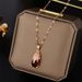 New Year Red Lucky Pixiu Titanium Steel Necklace Women's Gold Plating Internet Red Explosions Clavicle Chain Trendy Fashion Jewelry_ipsvogv.com