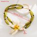 Hot Selling White Flower Earring Bracelet, Double Layered Necklace, New Bohemian Vacation Accessory_ipsvogv.com