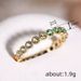 Cao Shi's Simple And Colorful Ring With Exquisite Zircon Inlay For Women, Daily Sweet Jewelry_ipsvogv.com