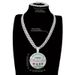 New Geometric Round Letter Creative Exaggerated Alloy Full Diamond Hip-Hop Pendant_ipsvogv.com
