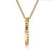 Nordic Viking text Mobius titanium steel necklace neutral simple style men and women sweater chain stainless steel pendant_ipsvogv.com