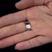 fashion flower-shaped colored diamond ring simple shiny rhinestone opening adjustable ring women ring_ipsvogv.com