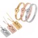 Women's Jewelry Love Lock Couple Bracelet Necklace Men And Women Heart Interlocking Soaring To The Sky Valentine's Day Gift_ipsvogv.com