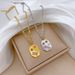 Full Body 【 Titanium Steel 】 Square Star Galaxy Furnace Real Gold Necklace Female Ins Internet Celebrity Clavicle Chain 【 】_ipsvogv.com