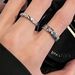 zircon Niche Men Broken Design For Women, Couple Pairing Simple And High-end, Open Mouth Ring, New Style Women, High-end, Ring,_ipsvogv.com