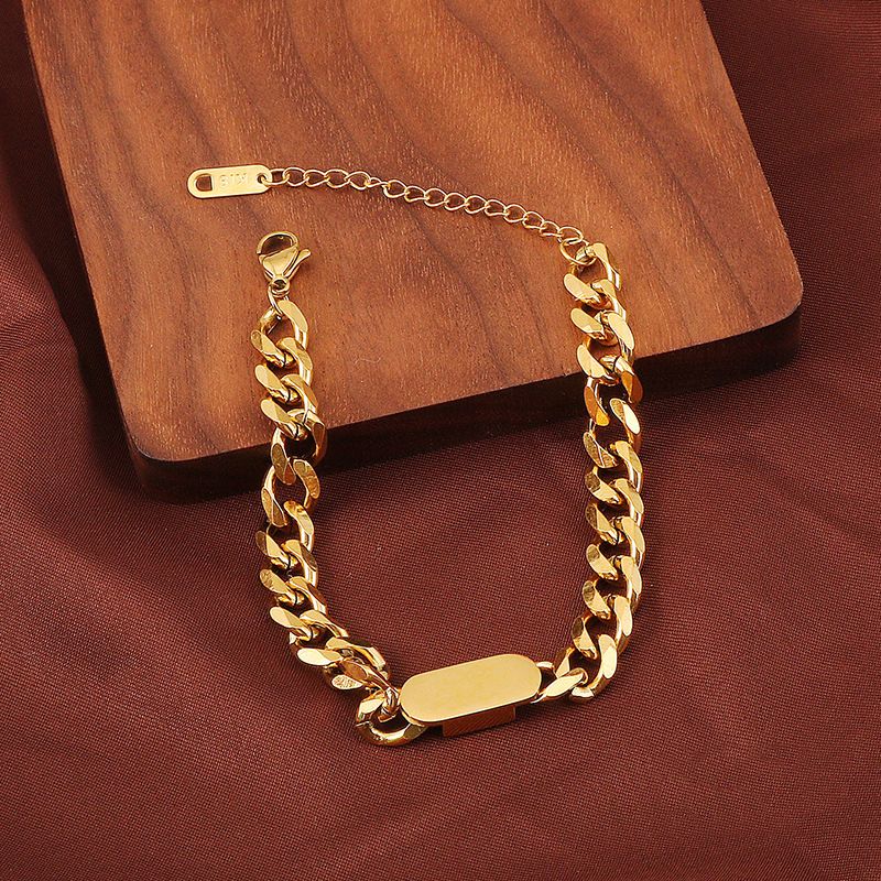 New Custom Bar Crude NK Chain Bracelet Men Stainless Steel Engraving Letter Name Man For Women Christmas Bangle Gift_ipsvogv.com