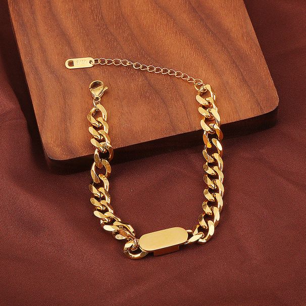 New Custom Bar Crude NK Chain Bracelet Men Stainless Steel Engraving Letter Name Man For Women Christmas Bangle Gift_ipsvogv.com