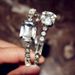 jewelry square exquisite diamond circle earrings Joker Bohemian earrings earrings_ipsvogv.com