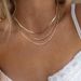 Spot simple choker snake bone short necklace cold style multi layer stacking clavicle chain blade chain_ipsvogv.com