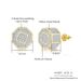 Men’s Jewelry Set Fashion Personality Octagonal Threaded Earrings Full Of Diamonds And Zircon Micro Inlaid Color Separated Electroplated Earrings_ipsvogv.com