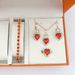 Jewelry Sets fashionable and versatile, diamond necklace, bracelet, earrings, ring four piece set_ipsvogv.com