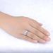 Moissanite Platinum Plated Micro Inlaid Three Diamonds Fashionable High End Trend Exquisite Luxury 3A Zircon Women's Ring_ipsvogv.com