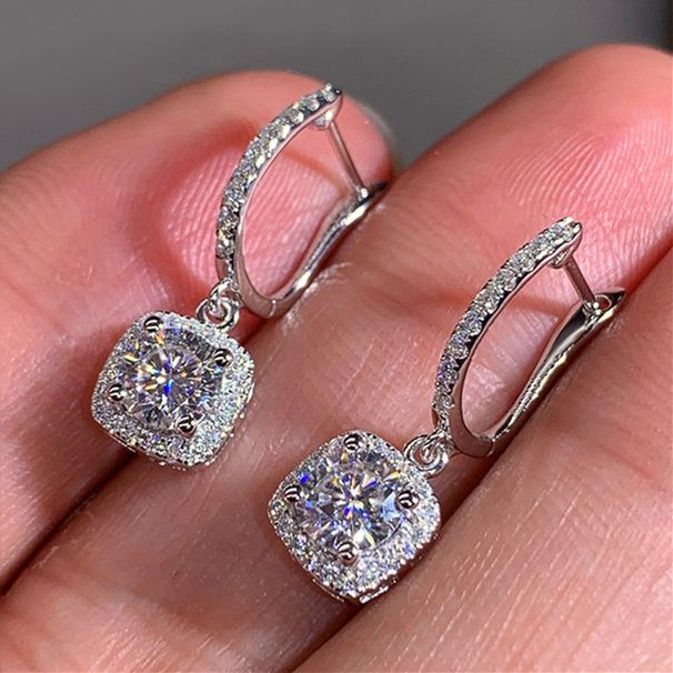 Sanjie's New Exquisite Women's Micro Inlaid Zircon Versatile Earrings And Accessories_ipsvogv.com