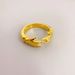 New Adjustable Brass Plated Genuine Gold Personalized Fashion With Female Small Hand Styling Finger Ring_ipsvogv.com