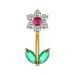 Women's Jewelry Zircon Belly Button Ring Oiled Belly Button Nail Piercing Jewelry_ipsvogv.com