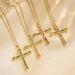 Jewelry Personality Hip-hop Necklace Versatile Full Diamond Cross Sweater Chain_ipsvogv.com