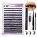 European and American Thick and Large Displacement 280 Clusters D-curve DIY Eyelashes Segmented Single Cluster Grafting Eyelashes_ipsvogv.com