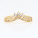 Women's Jewelry Crown Wishbone Ring - Elegant Stackable Princess Ring, Gold-Tone Fashion Statement Piece, Gift For Her, Sizes 50-60_ipsvogv.com