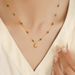 French Plated Shell Pendant, Green Beads, Titanium Steel Necklace, Women's Design Temperament, Collarbone Chain_ipsvogv.com