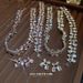 Diamond Inlaid Square Bracelet Necklace Earring Set, Niche, Light Luxury, High-end Sense, Collarbone Chain Temperament,_ipsvogv.com