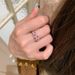 Pink 】 Paraiba Manor 【 Tender Zircon Starry Sky Open Ring, Light Luxury And High End Feeling Ring 【 】 ,_ipsvogv.com