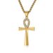 Jewelry stainless steel ankh cross necklace men's titanium steel pendant accessories jewelry_ipsvogv.com