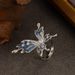 French Elegant Oil Drop Flower Zircon Open Ring Female Light Luxury Fashion High End Fat Hand Adjustable Index Finger Ring_ipsvogv.com