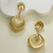Gold Exaggerated Irregular Pleated High-end Fashion Women's Earrings_ipsvogv.com