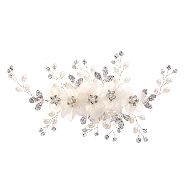 Elegant Floral Pearl Hair Comb For Women - Vintage Bridal Hair Accessory With Handcrafted Details, Perfect For Weddings And Special Occasions_ipsvogv.com