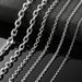 Hot Sales Women Men Stainless Steel Rolo Link O Chain Necklace for Charm Pendant Sier Color Jewelry Making Accessories Christmas_ipsvogv.com