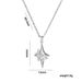 Zircon Quadrangular Star Cross Necklace With Female Minority Design, High Grade, Temperament, Cold Wind Hip Hop Pendant_ipsvogv.com
