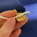 Women's Jewelry French Style Small Fragrance Style Fashion Retro Metal Brushed Surface Diamond Camellia Detachable Pearl Necklace_ipsvogv.com